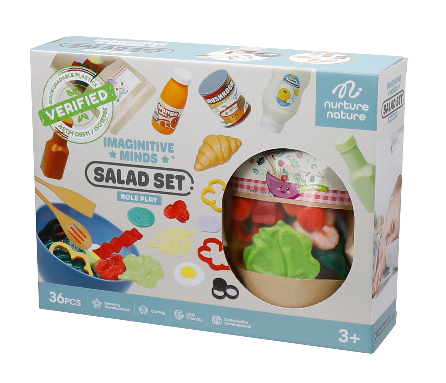 NurtureNature Biodegradable Salad Play Set