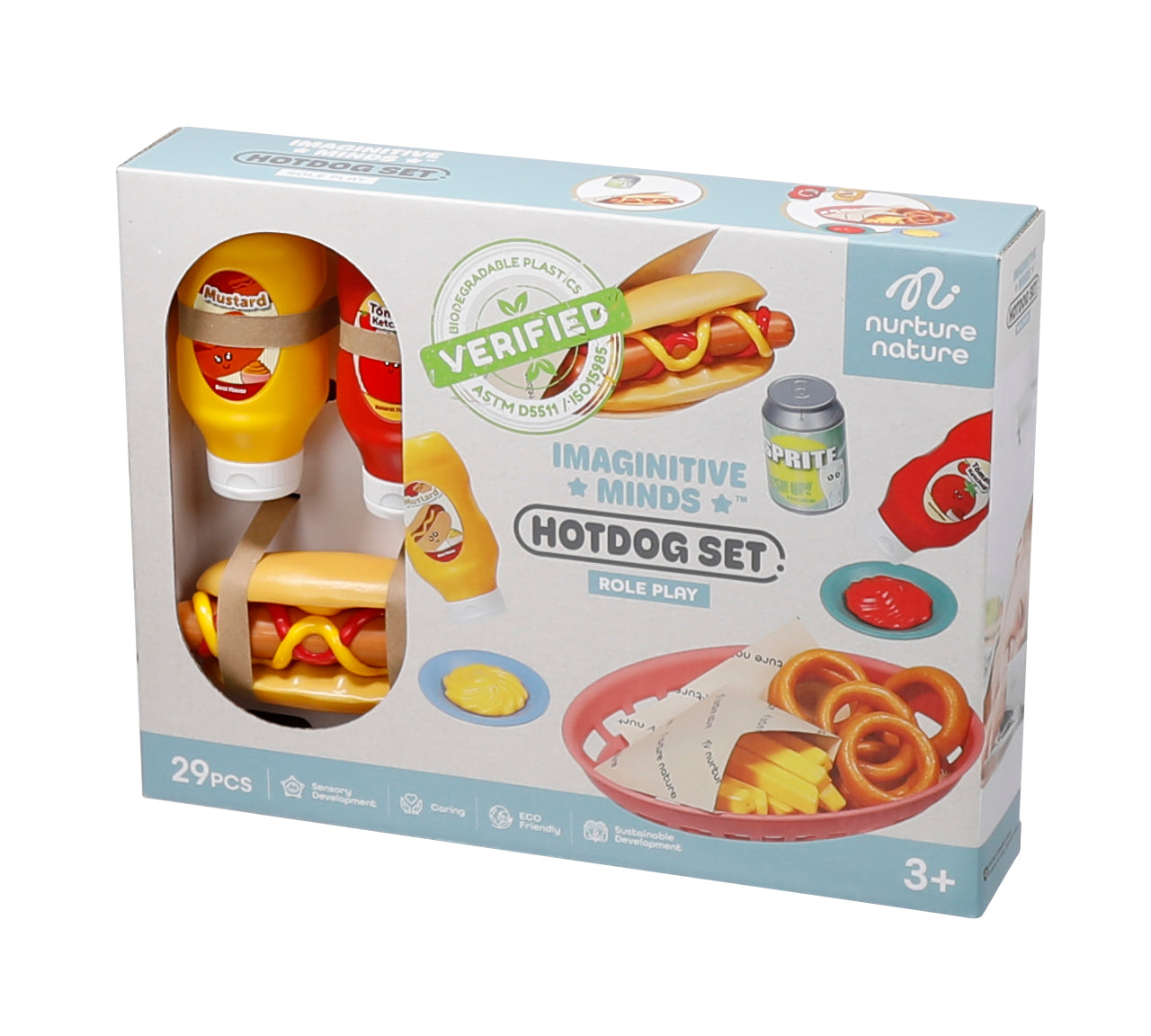 NurtureNature Biodegradable Hotdog Play Set