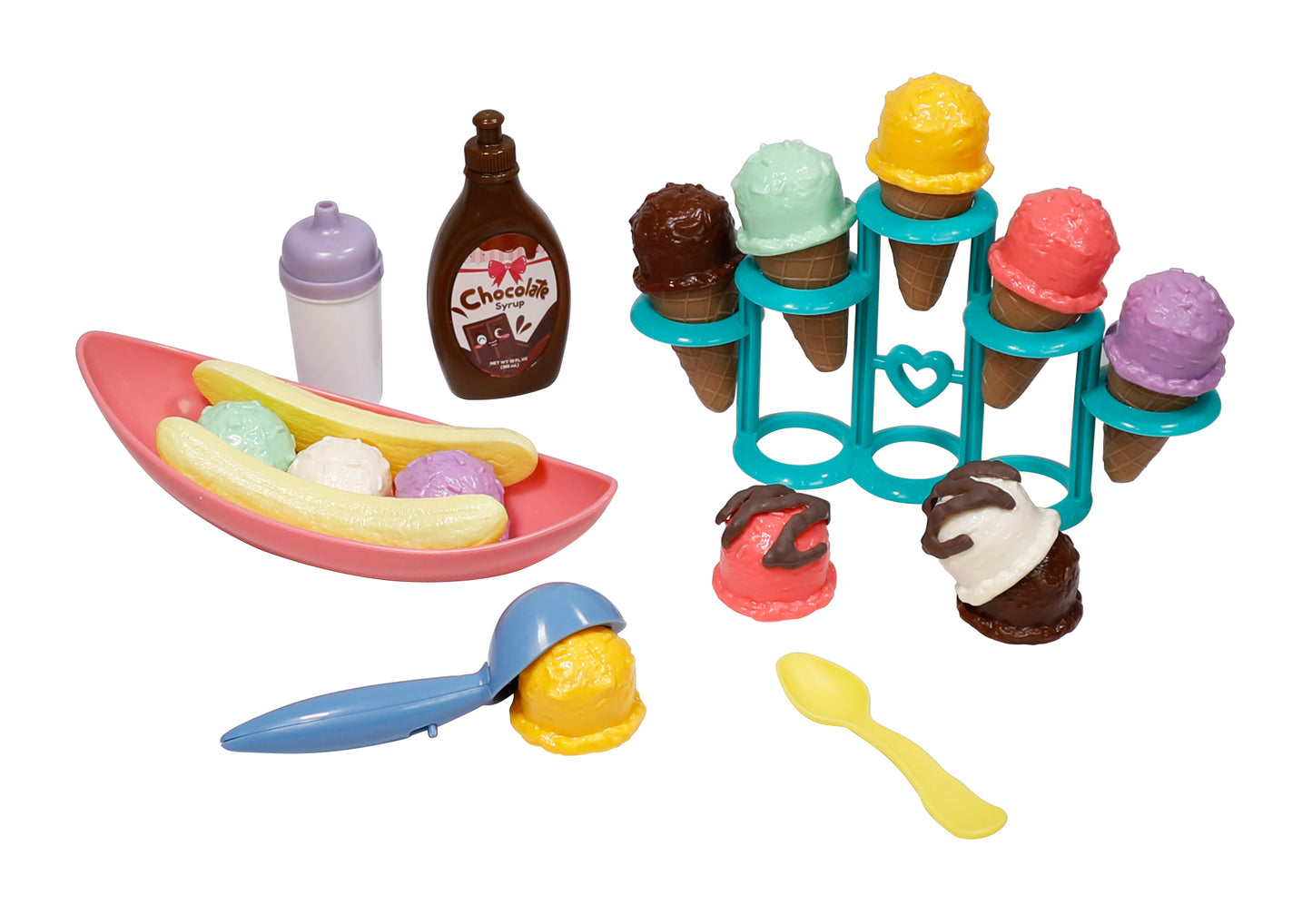 NurtureNature Biodegradable Banana Split Ice-Cream Play Set