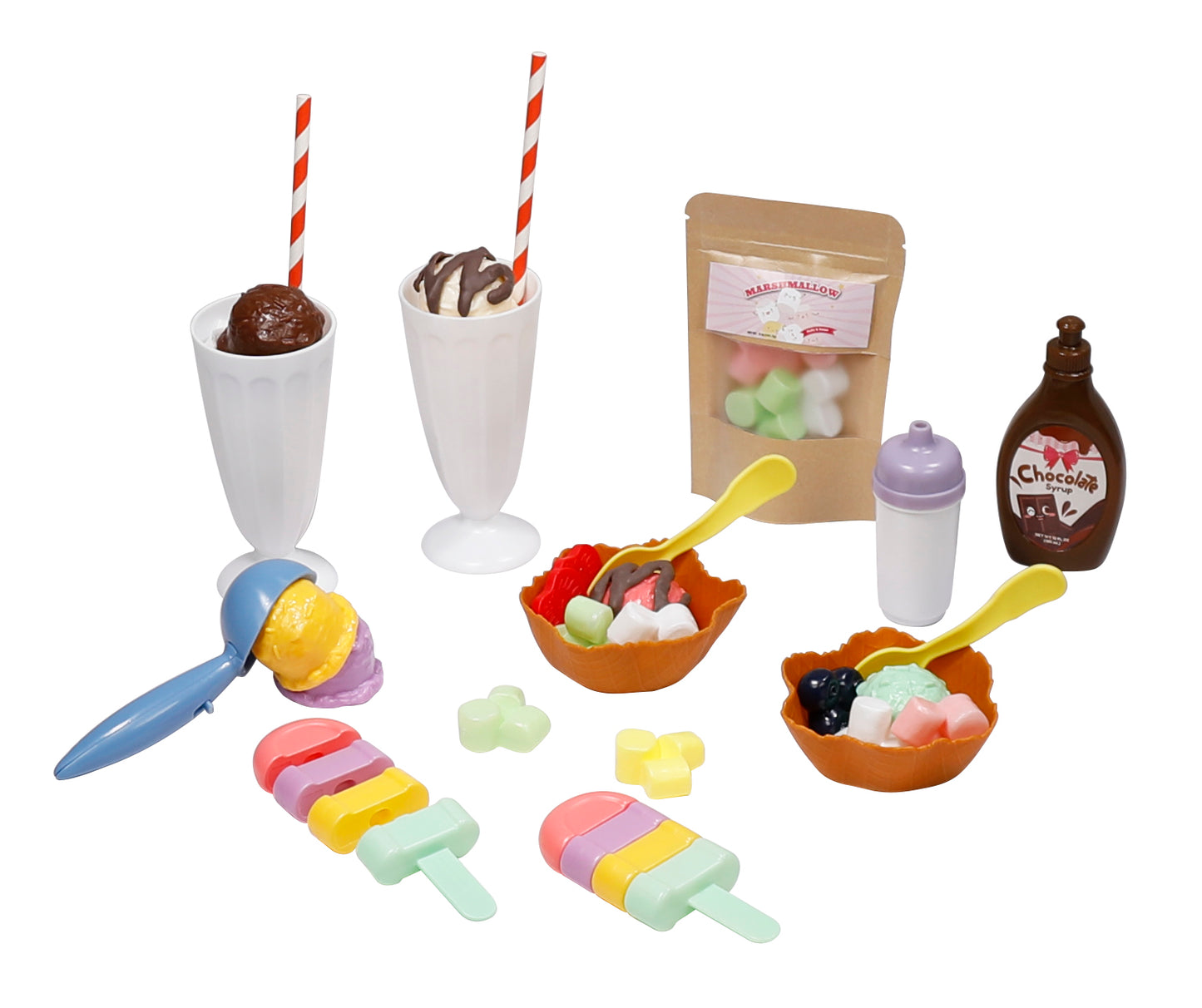 NurtureNature Biodegradable Ice-Cream Waffle Play Set